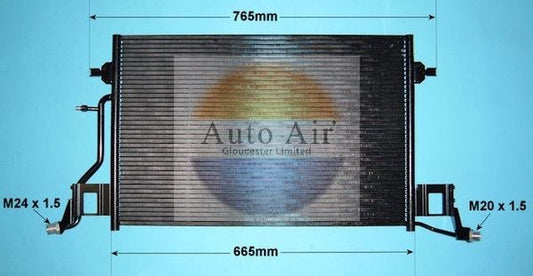 AUTO AIR 16-9907 Air Conditioning Condenser A/C Air Con Replacement For Audi A6