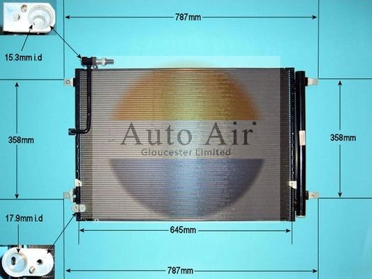 AUTO AIR 16-1989 Air Conditioning Condenser A/C Air Con Replacement For Audi A8