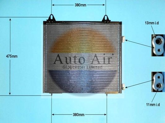 AUTO AIR 16-1297 Air Condenser A/C Air Conditioning Fits Land Rover Freelander