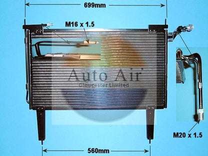 AUTO AIR 16-1166 Air Conditioning Condenser A/C Air Con Fits Jaguar XJ XJSC