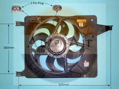 AUTO AIR 05-1107 Radiator Fan Electric Motor Centre For Nissan Qashqai/Qashqai+2