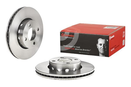 2x BREMBO 09.5724.10 Brake Disc Front Vented For Audi Coupe Cabriolet 80
