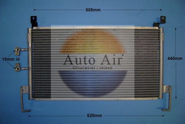 AUTO AIR 16-9636 Air Conditioning Condenser A/C Air Con Fits Chrysler Neon