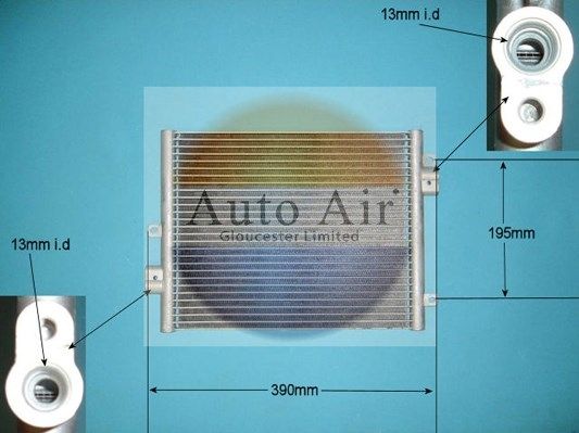 AUTO AIR 16-1264A Air Conditioning Condenser Fits Porsche 911 Boxster Cayman