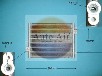 AUTO AIR 16-1264A Air Conditioning Condenser Fits Porsche 911 Boxster Cayman