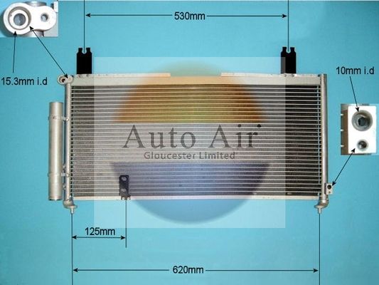 AUTO AIR 16-9920 Air Conditioning Condenser A/C Air Con Fits Suzuki Liana