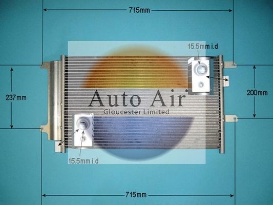 AUTO AIR 16-9935 Air Conditioning Condenser A/C Fits Iveco Daily Daily Line