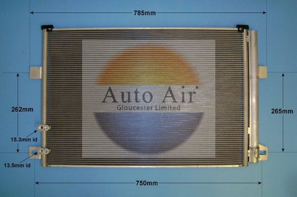 AUTO AIR 16-9955 Air Conditioning Condenser Air Con Replacement Fits VW Amarok