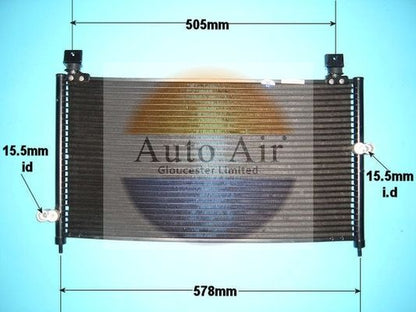 AUTO AIR 16-1140 Air Conditioning Condenser A/C Air Con Fits Honda Accord