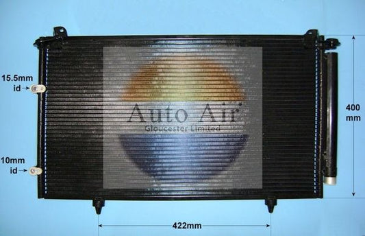 AUTO AIR 16-1315 Air Conditioning Condenser A/C Air Con Fits Toyota Camry