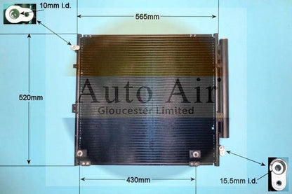 AUTO AIR 16-2060 Air Condenser A/C Air Conditioning Fits Toyota Land Cruiser
