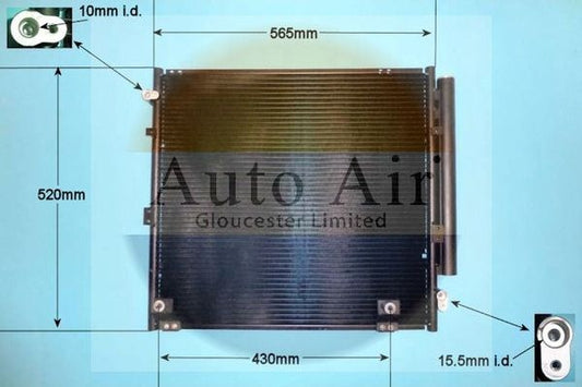 AUTO AIR 16-2060 Air Condenser A/C Air Conditioning Fits Toyota Land Cruiser