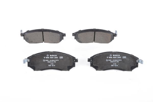 BOSCH 0986494295 Brake Pad Set For Disc Brake Front Fits Infiniti Nissan Renault