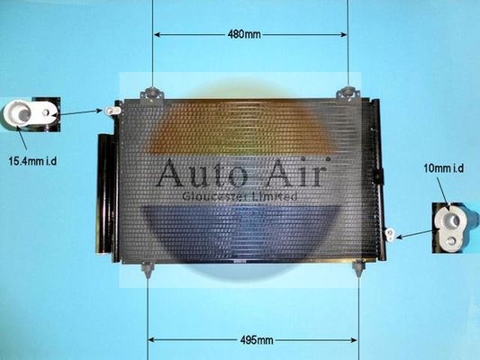 AUTO AIR 16-1107 Air Conditioning Condenser A/C Air Con Fits Toyota Corolla