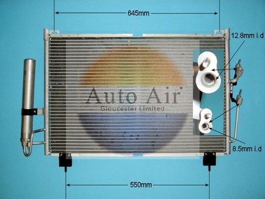AUTO AIR 16-1346 Air Condenser A/C Air Conditioning Fits Mitsubishi Outlander