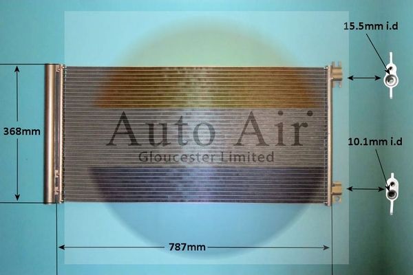AUTO AIR 16-1448 Air Conditioning Condenser Fits Fiat Nissan Renault Vauxhall