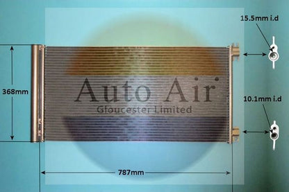 AUTO AIR 16-1448 Air Conditioning Condenser Fits Fiat Nissan Renault Vauxhall