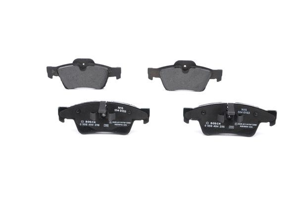 BOSCH 0986494256 Disc Brake Pad Set Rear Low-Metallic Fits Mercedes-Benz