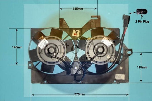 AUTO AIR 05-1244 Radiator Fan Electric Motor Centre Cooling System Fits Ford