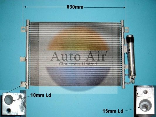 AUTO AIR 16-1084 Air Conditioning Condenser Air Con Replacement Fits Mazda MX-5