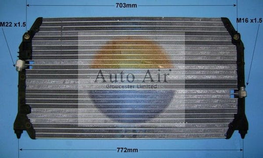 AUTO AIR 16-5024 Air Conditioning Condenser A/C Air Con Fits Toyota Camry