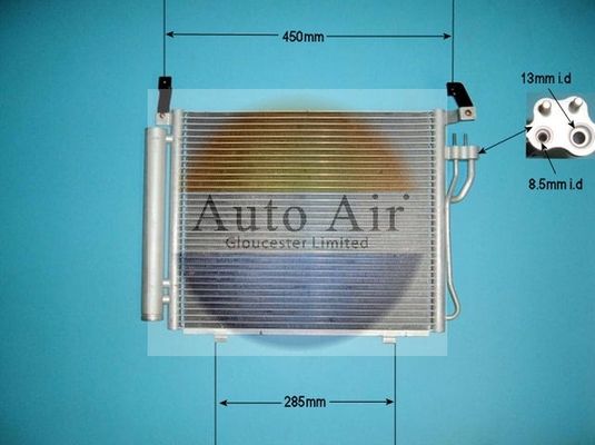 AUTO AIR 16-1427 Air Conditioning Condenser A/C Air Con Fits Hyundai i10