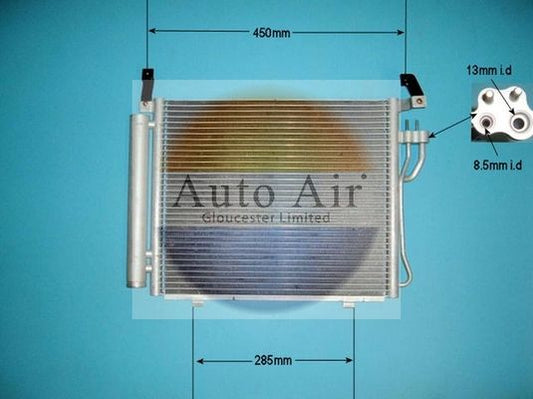AUTO AIR 16-1427 Air Conditioning Condenser A/C Air Con Fits Hyundai i10