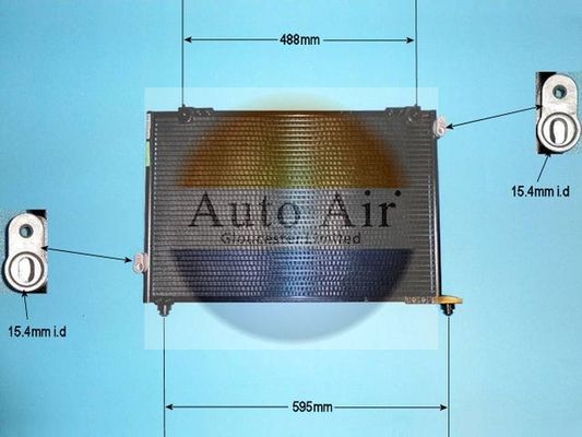 AUTO AIR 16-1146 Air Conditioning Condenser A/C Air Con Fits Honda Accord