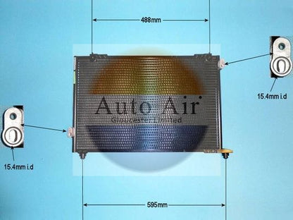 AUTO AIR 16-1146 Air Conditioning Condenser A/C Air Con Fits Honda Accord