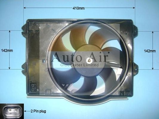 AUTO AIR 05-1168 Radiator Fan Electric Motor Centre Cooling Fits Rover 45 400