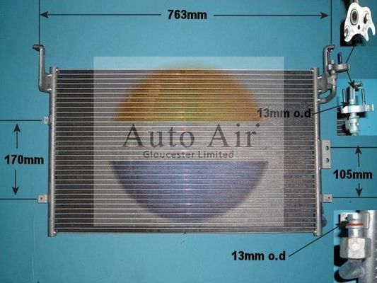 AUTO AIR 16-1150 Air Conditioning Condenser Fits Hyundai Sonata XG Kia Magentis
