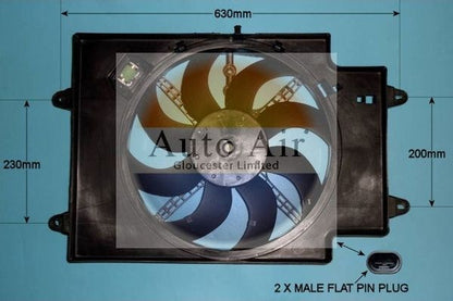 AUTO AIR 05-1015 Radiator Fan Electric Motor Centre Cooling Fits Alfa Romeo GT