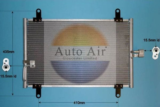 AUTO AIR 16-9781 Air Condenser A/C Air Conditioning Fits Citroen Fiat Peugeot