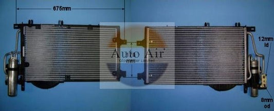 AUTO AIR 16-6213 Air Conditioning Condenser A/C Air Con Replacement For Vauxhall