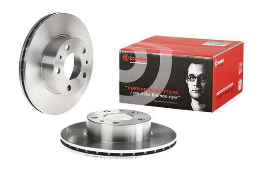 2x BREMBO 09.5904.14 Brake Disc Front Fits Relay Fiat Ducato Peugeot Boxer