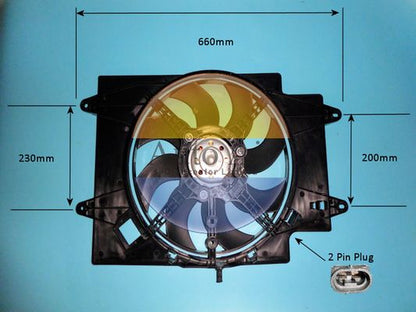 AUTO AIR 05-1021 Radiator Fan Electric Motor Centre Fits Alfa Romeo 147 GT