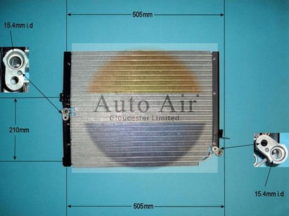 AUTO AIR 16-1008 Air Conditioning Condenser A/C Air Con Fits Toyota Hilux