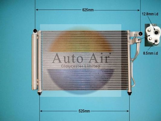 AUTO AIR 16-1365 Air Conditioning Condenser A/C Air Con Fits Hyundai Accent