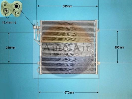 AUTO AIR 16-9661 Air Conditioning Condenser A/C Air Con Fits Jeep Cherokee