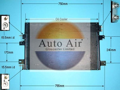 AUTO AIR 16-6221 Air Condenser A/C Air Conditioning Fits Chrysler Dodge Jeep