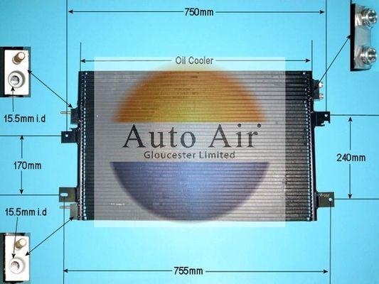 AUTO AIR 16-6221 Air Condenser A/C Air Conditioning Fits Chrysler Dodge Jeep