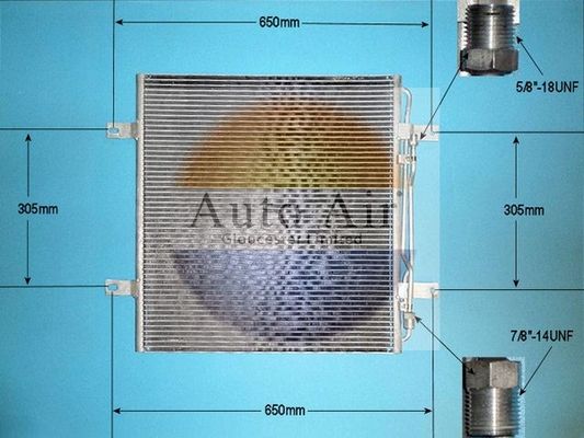 AUTO AIR 16-1209 Air Conditioning Condenser A/C Air Con Fits MERCEDES-BENZ