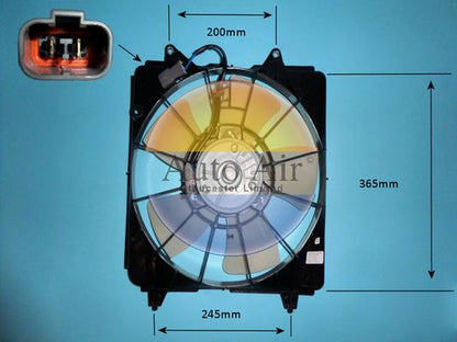 AUTO AIR 05-1404 Radiator Fan Electric Motor Centre Cooling Fits Honda Civic
