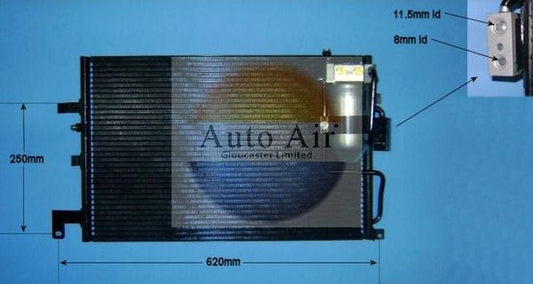 AUTO AIR 16-6018 Air Conditioning Condenser A/C Air Con Replacement For Saab 9-3
