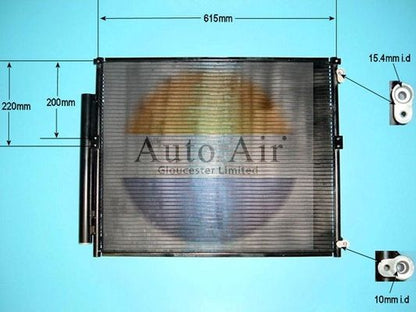AUTO AIR 16-9810 Air Conditioning Condenser Fits Toyota Land Cruiser Prado