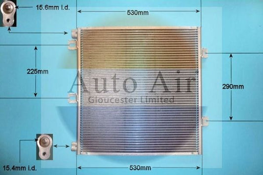 AUTO AIR 16-9820 Air Conditioning Condenser A/C Air Con Replacement Fits RENAULT