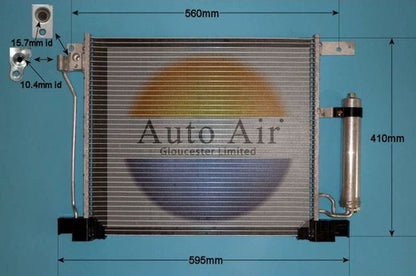 AUTO AIR 16-1985 Air Condenser A/C Air Conditioning Fits Nissan Juke Pulsar