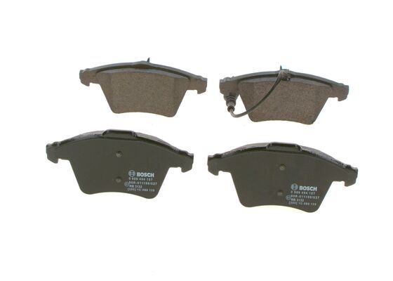 BOSCH 0986494107 Brake Pad Set For Disc Brake Front Low-Metallic Fits VW