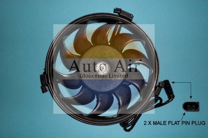AUTO AIR 05-1010 Radiator Fan Electric Motor Centre Cooling Fits Audi A4 A5