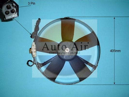 AUTO AIR 05-1112 Radiator Fan Electric Motor Centre Fits BMW 5 Series 7 Series